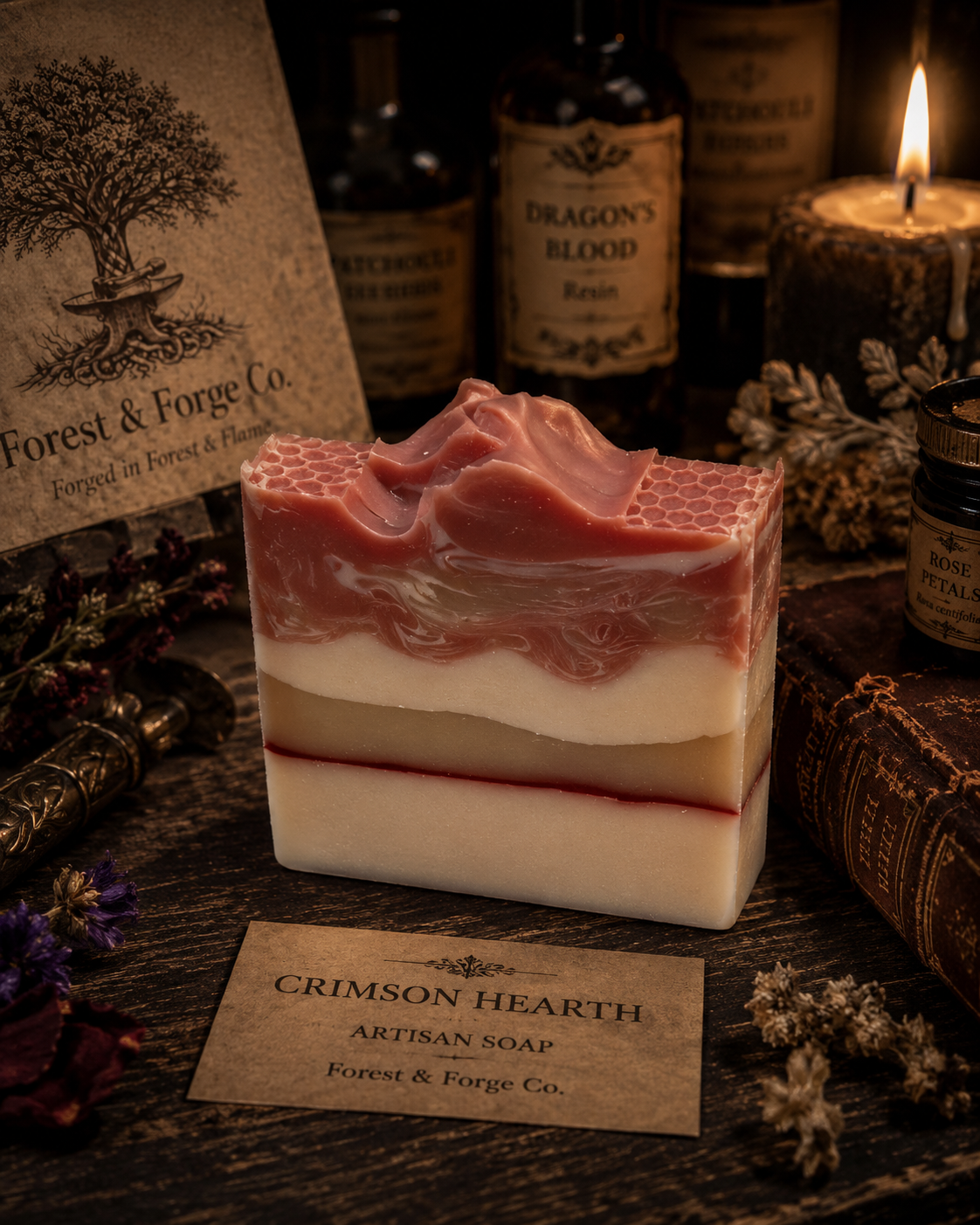Crimson Hearth handcrafted tallow soap